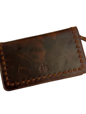 NWOT - Catalina Croc Wallet Clutch Leather Organizer - add strap for a crossbody